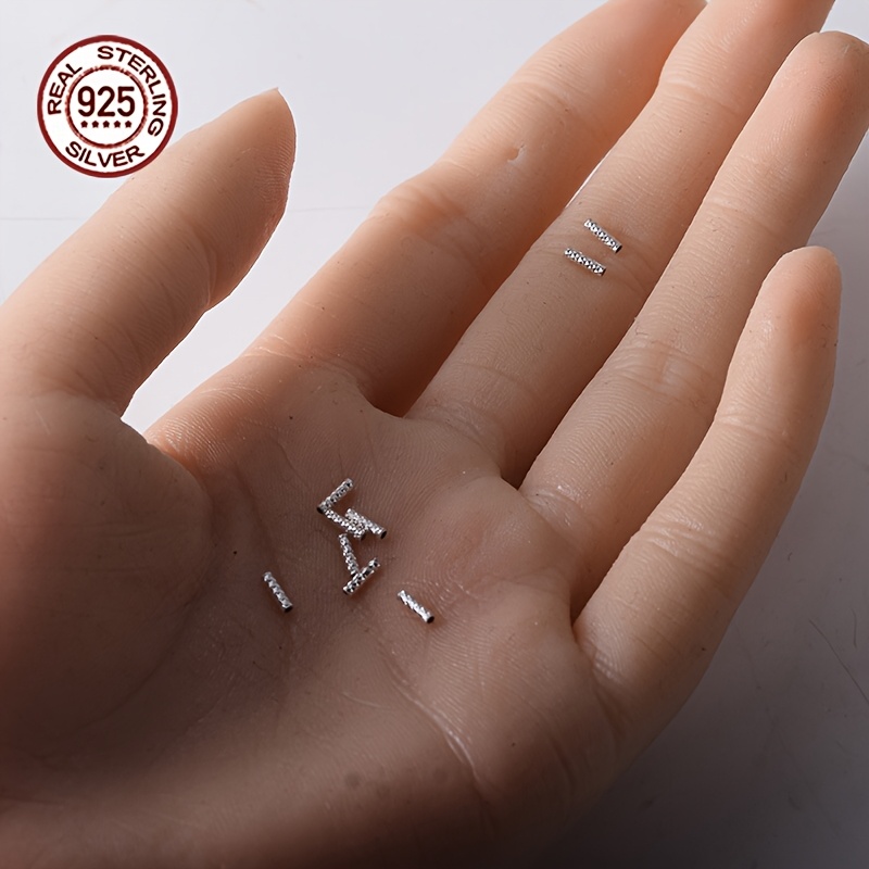 30pcs Hypoallergenic S925 Sterling Silver Micro Slim Tube Beads
